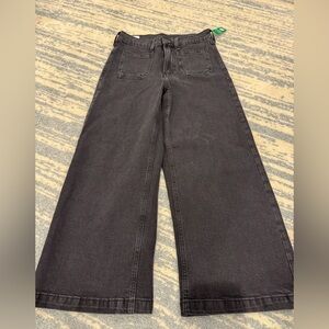 NWT Gap Wide-Leg Ankle Black Jeans